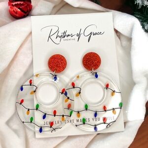 Shine Bright: Christmas Light Bulb Earrings! 🎄✨NWT Holiday Accessories, Jewelry